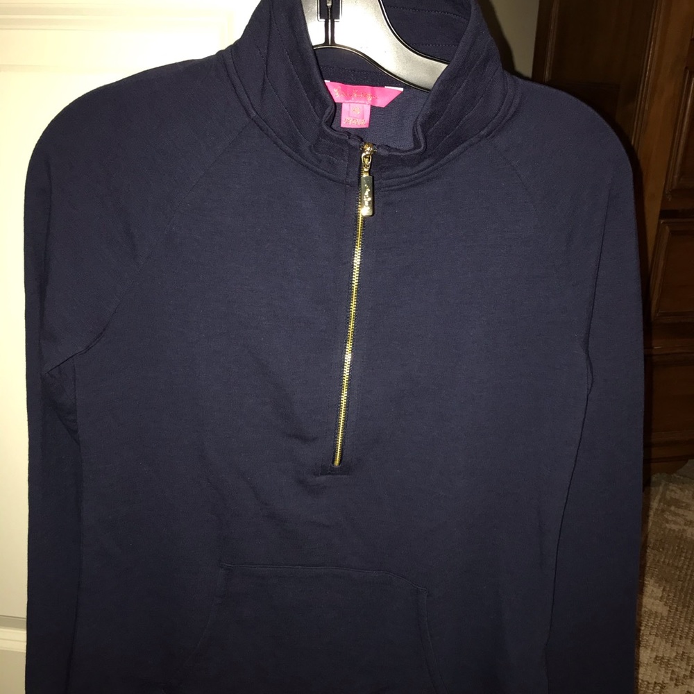 New Lilly pulitzer Navy blue Edgewater Popover